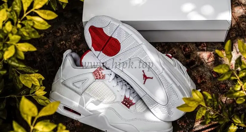 PK Red RETAIL 4 Jordan SHIP TO GOD Metallic READY Retro MATERIALS 0507